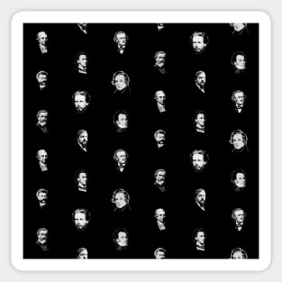 Classical Music Composers Pattern Sticker